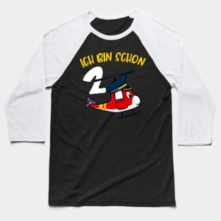 2. Kindergeburtstag Helikopter Geburtstag Jungen Baseball T-Shirt